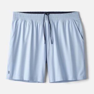 Men's large Rhone Mako 9" training short in Misty Blue